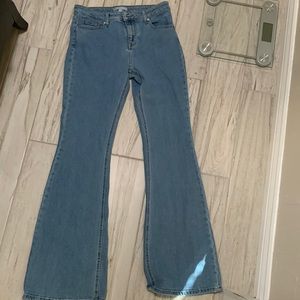 Antonio Melani high-waisted, flared, bell bottom jeans.